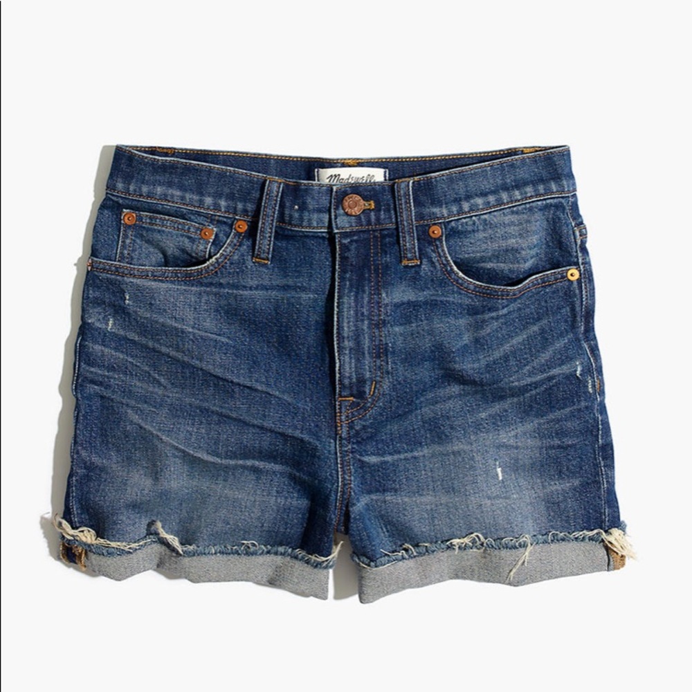 High-Rise Denim Shorts: Cutoff edition